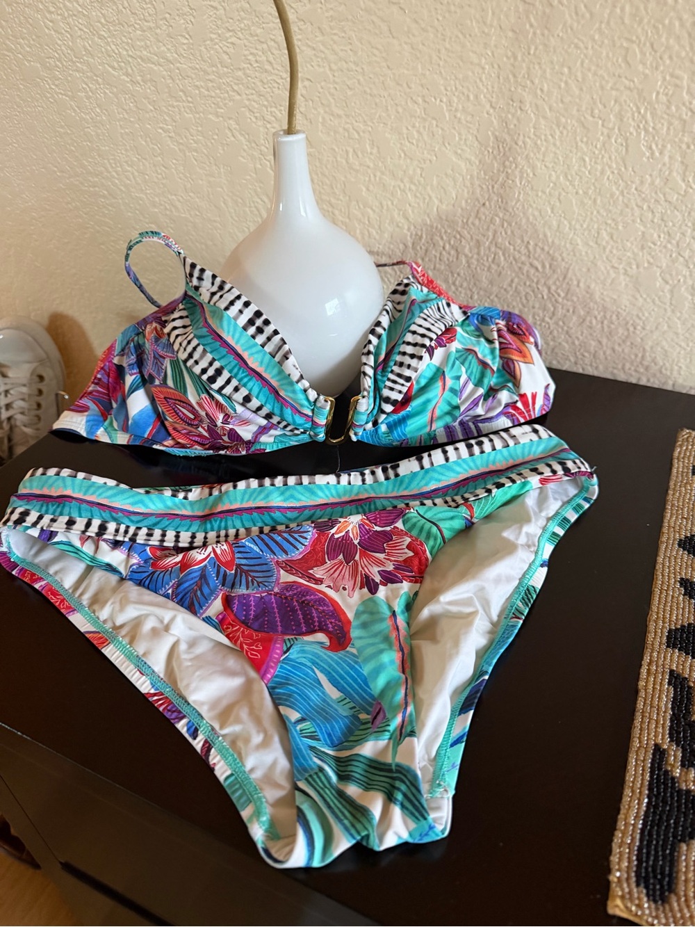 La Blanca Tropical Floral 2 pieces Swimsuit in multi color.